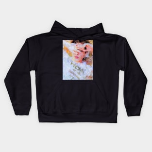 Cho SeungYoun Impressionist Painting K-Pop Celebrity Portrait Kids Hoodie